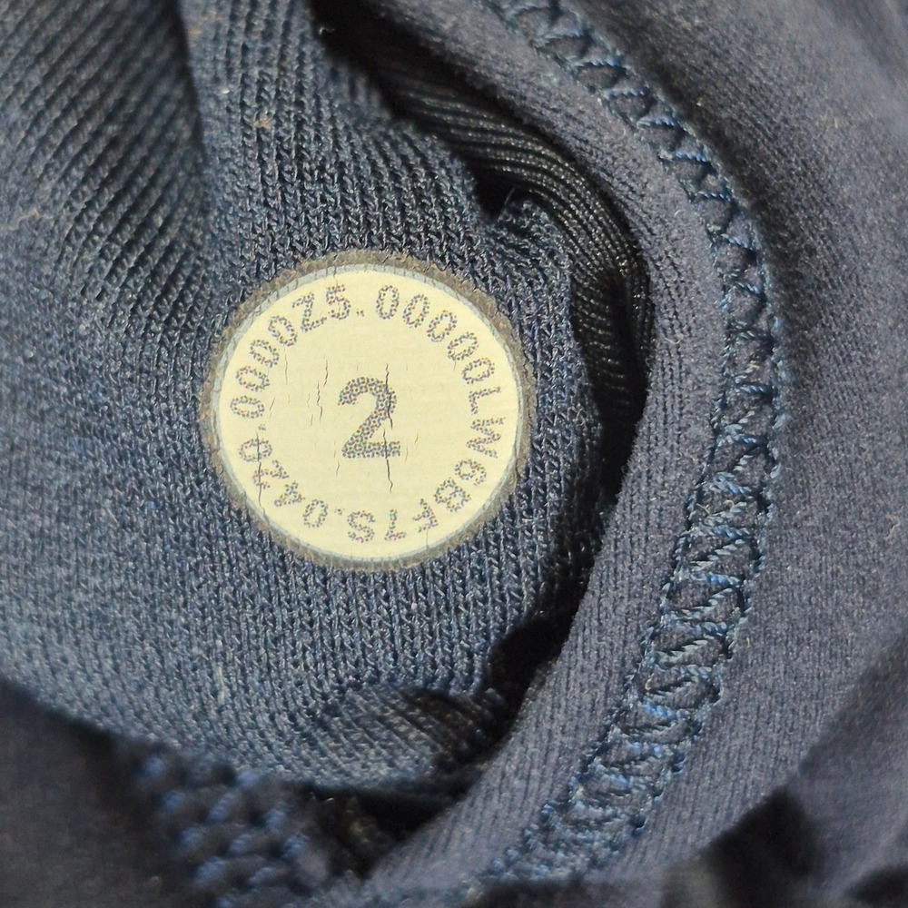 Lululemon Wunder Train High-Rise Crop 21" Womens 2 Navy Blue Leggings - Picture 3 of 8
